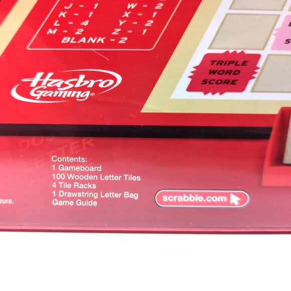 Classic Scrabble Crossword Board Game Hasbro 2013 Family Word Fun New Sealed - Picture 3 of 5